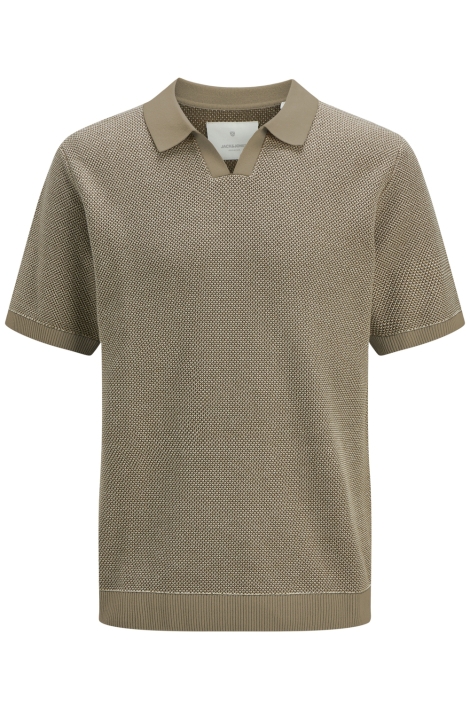 Jack & Jones jprcceaston knit split neck ss sn